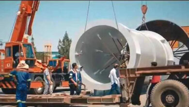 پروژه ساخت سازه استک پروژه آهن اسفنجی و انتقال به شهرستان بافق