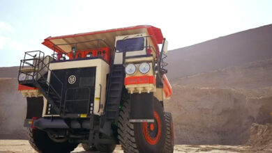 تولید دامپ تراک ۱۵۰ تنی با رانش الکتریکی